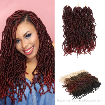 Wholesale 18Inch Nu Lock Crochet Hair Pre-Looped Crochet Braids 21 Roots per Bag